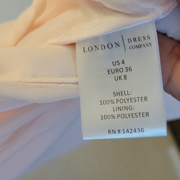 LONDON DRESS CO Sheer Sequined Attached Belt Flowy Wrapped Elegant Dress… - Picture 13 of 16